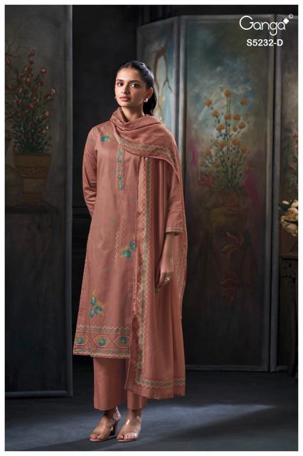 Ganga keyara 5232 dress material wholesalers in ulhasnagar